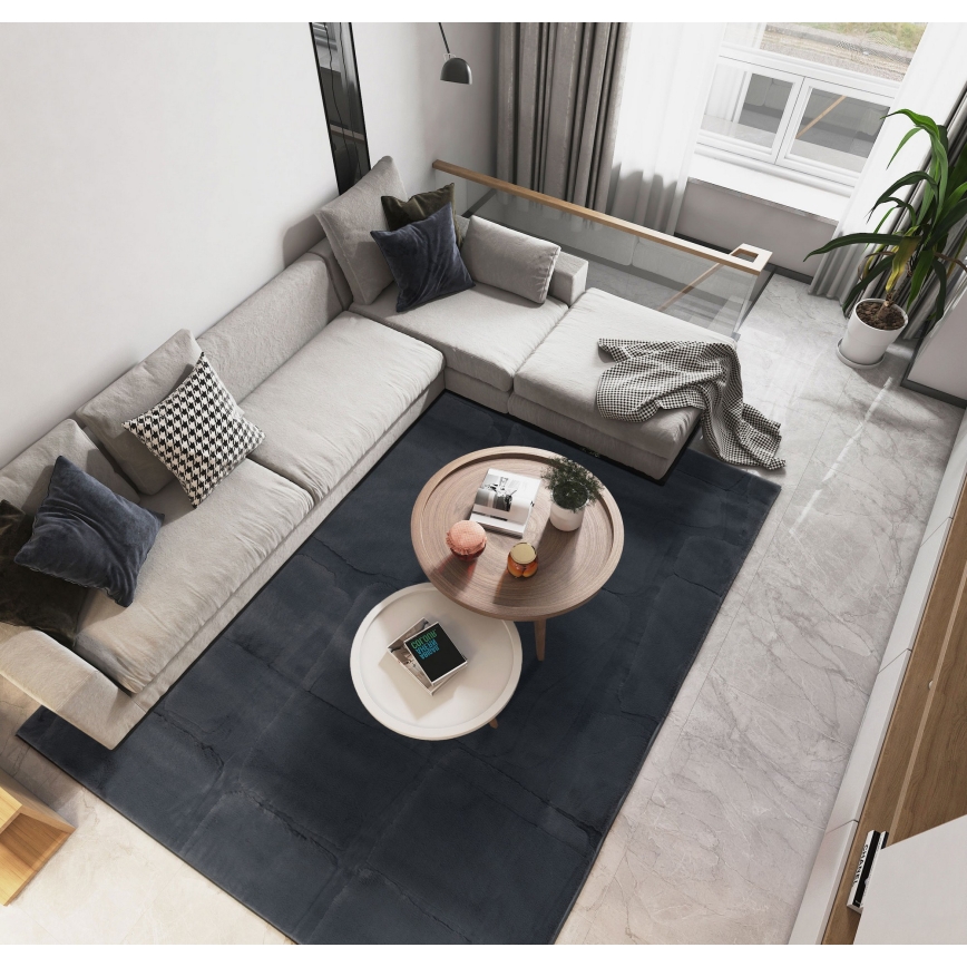 Tapete RABBIT 3D 120x170 cm antracite