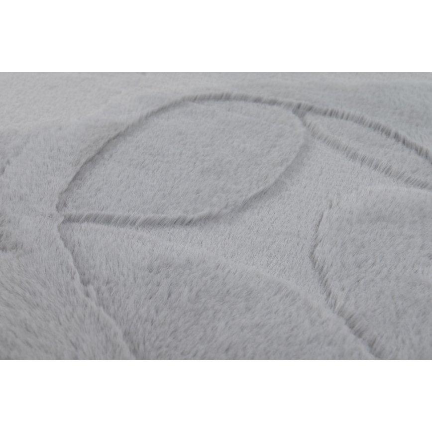 Tapete RABBIT 3D 120x170 cm cinzento claro