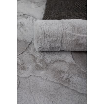 Tapete RABBIT 3D 120x170 cm cinzento