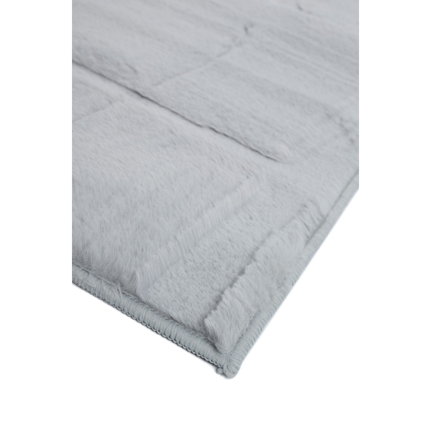 Tapete RABBIT 3D 80x150 cm cinza claro