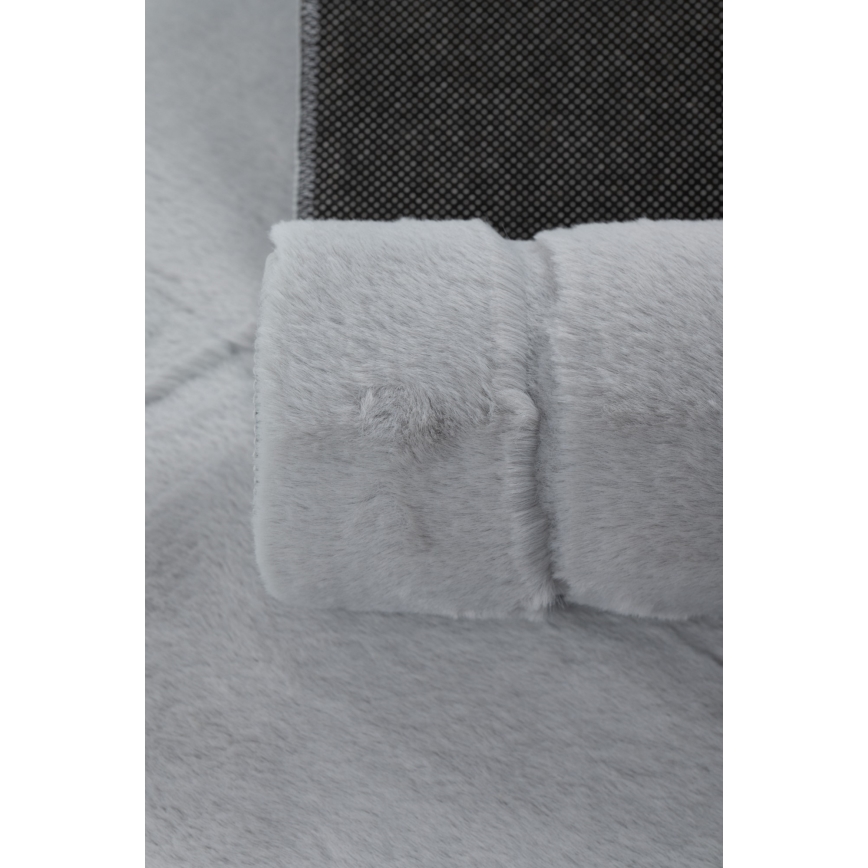 Tapete RABBIT 3D 80x150 cm cinza claro