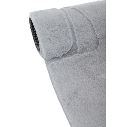 Tapete RABBIT 3D 80x150 cm cinza claro