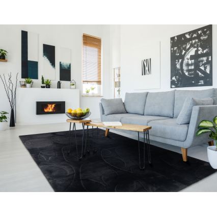 Tapete RABBIT 3D 80x150 cm preto
