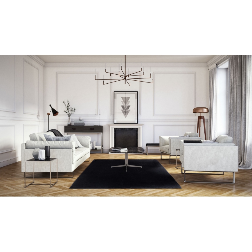 Tapete RABBIT-FOX 120x160 cm preto
