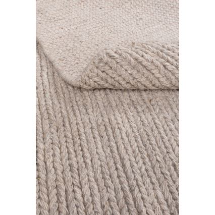 Tapete redondo natural FIR WOOL 160 cm 2600 g/m2 bege
