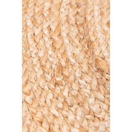 Tapete redondo natural JUTA 100 cm bege