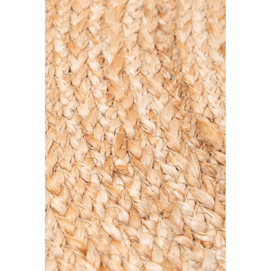 Tapete redondo natural JUTA 100 cm bege