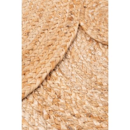 Tapete redondo natural JUTA 140 cm bege