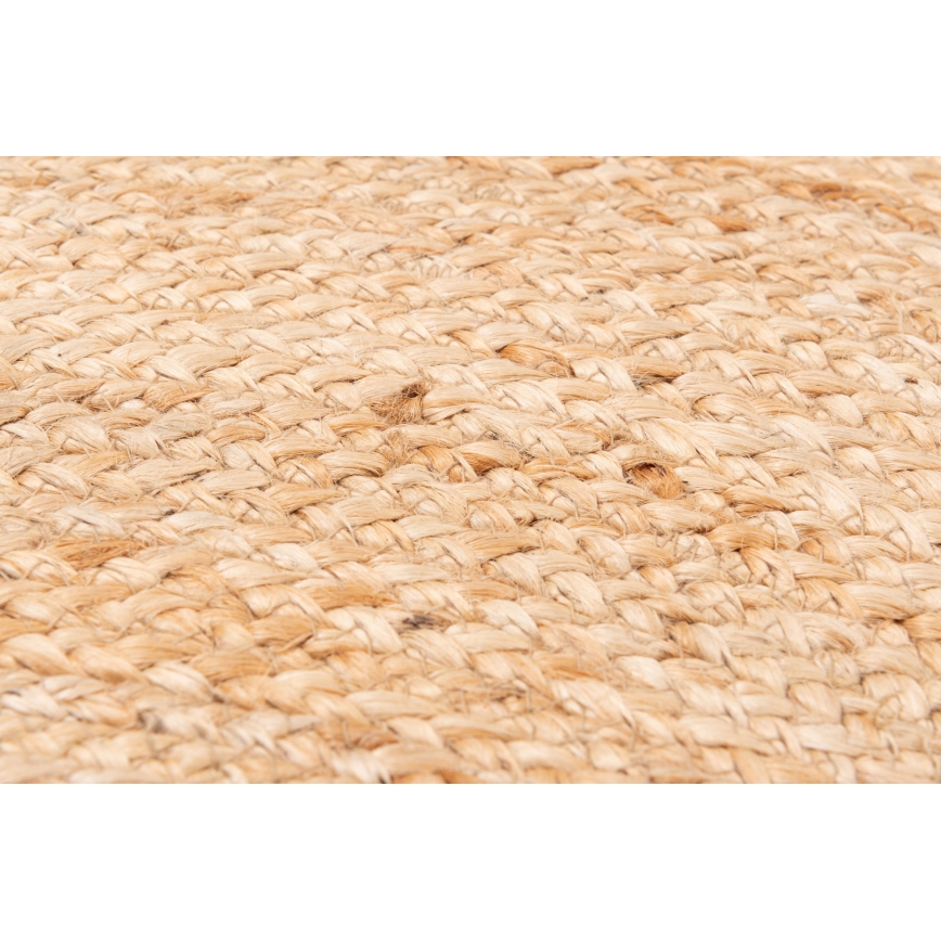 Tapete redondo natural JUTA 140 cm bege