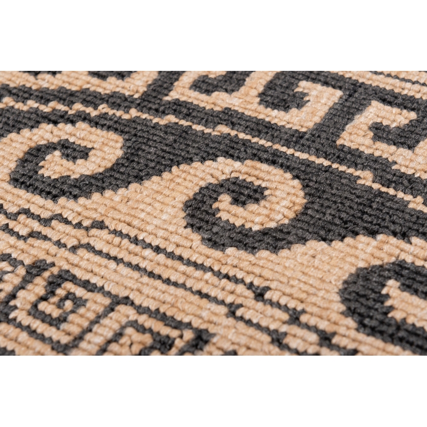 Tapete redondo para exterior DELMAR 80 cm antracite/bege