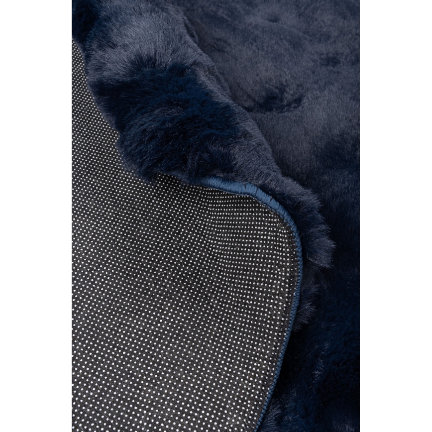 Tapete redondo RABBIT BUBBLE, 160 cm, azul