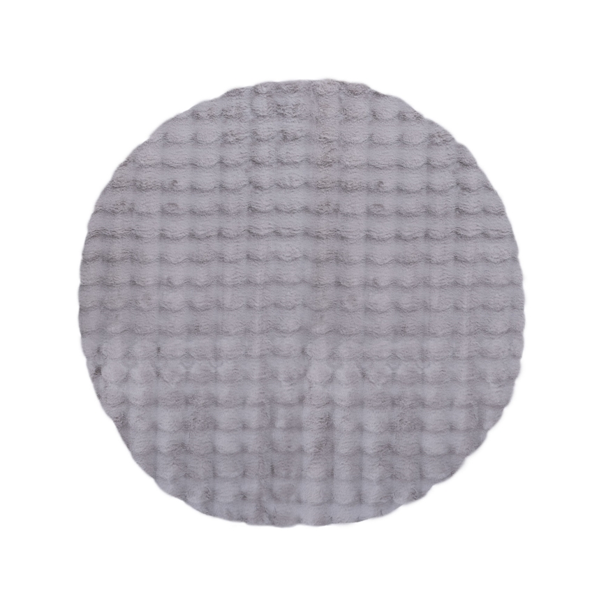 Tapete redondo RABBIT BUBBLE 160 cm cinzento
