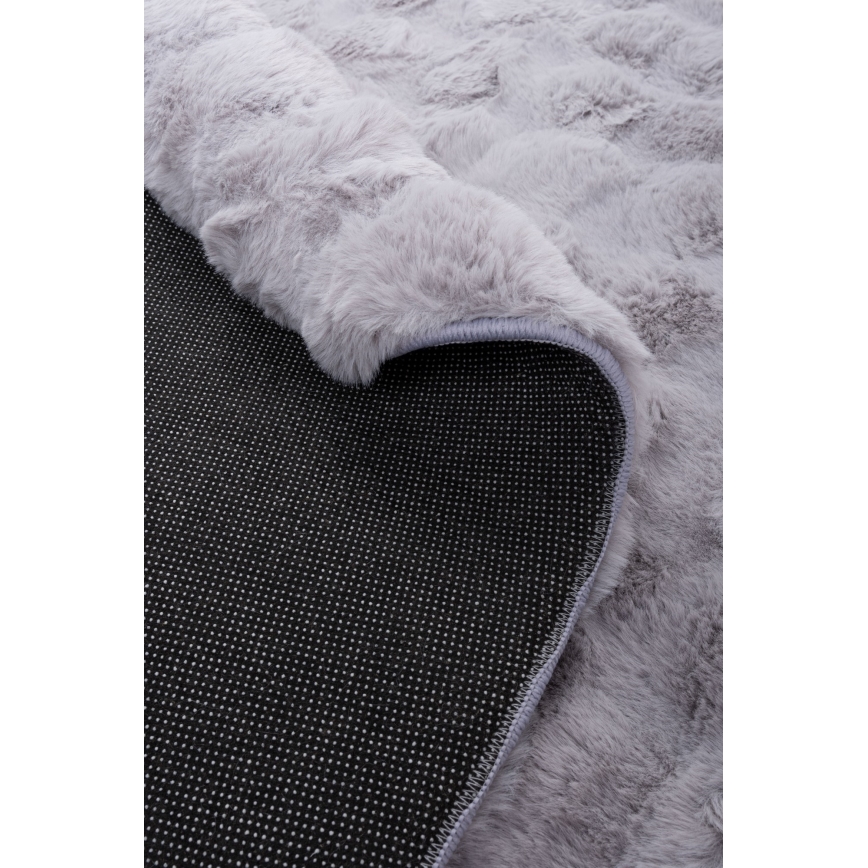 Tapete redondo RABBIT BUBBLE 160 cm cinzento