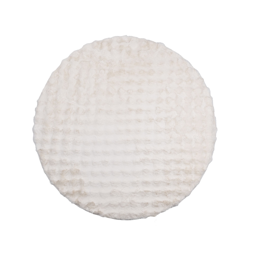 Tapete redondo RABBIT BUBBLE 160 cm creme