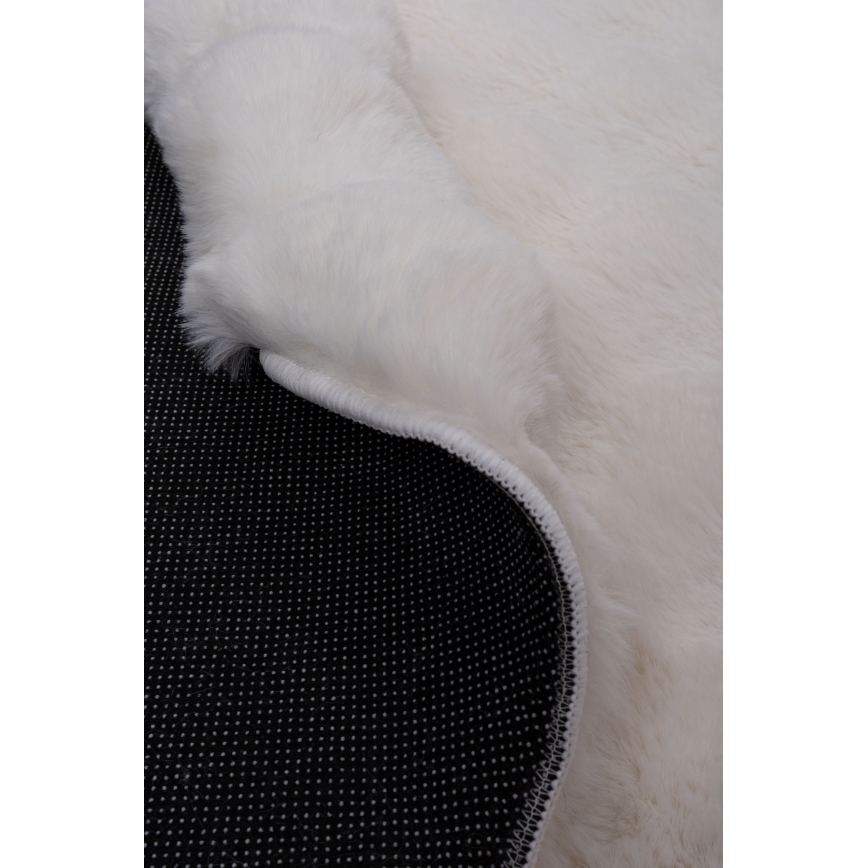 Tapete redondo RABBIT BUBBLE 160 cm creme