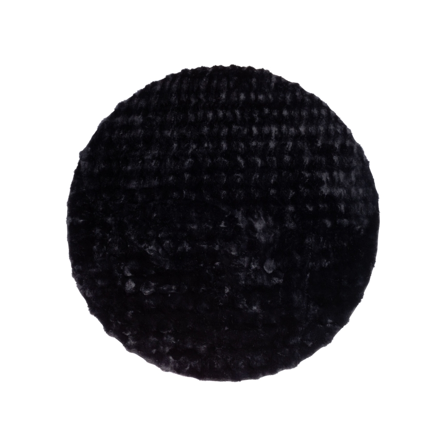Tapete redondo RABBIT BUBBLE 160 cm preto