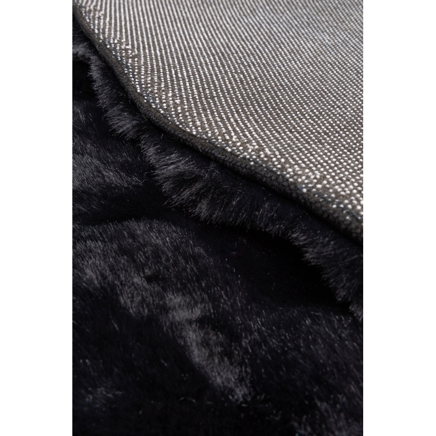 Tapete redondo RABBIT BUBBLE 160 cm preto