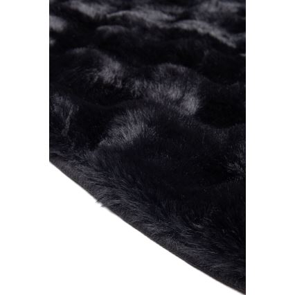 Tapete redondo RABBIT BUBBLE 160 cm preto