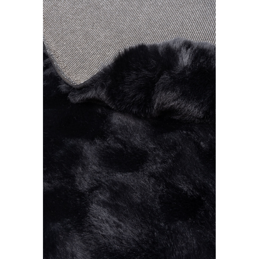Tapete redondo RABBIT BUBBLE 160 cm preto