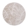 Tapete redondo SALAMANCA 100 cm bege/branco/padrão de folhas
