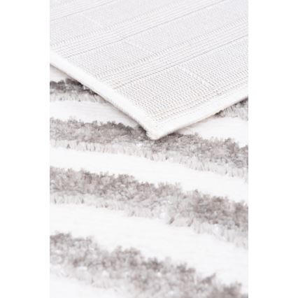 Tapete SALAMANCA 120x170 cm cinzento/branco