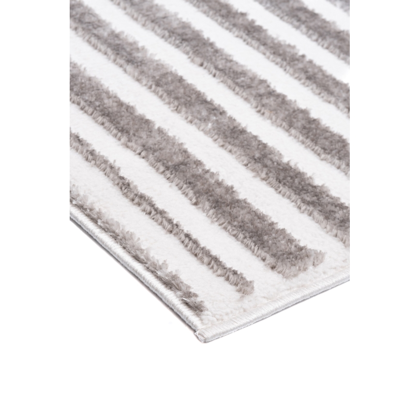 Tapete SALAMANCA 120x170 cm cinzento/branco