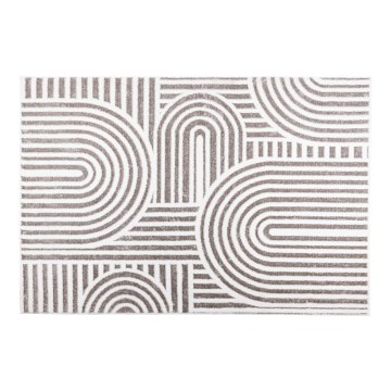 Tapete SALAMANCA 160x230 cm cinzento/branco