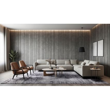Tapete SALAMANCA 67x120 cm cinzento/branco