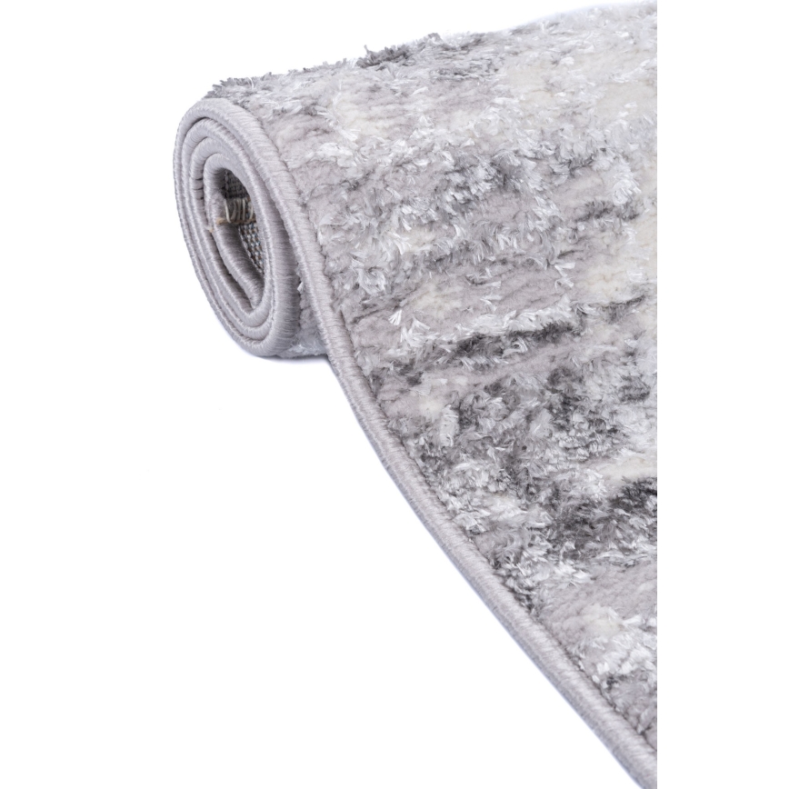 Tapete SALAMANCA 67x120 cm cinzento/branco