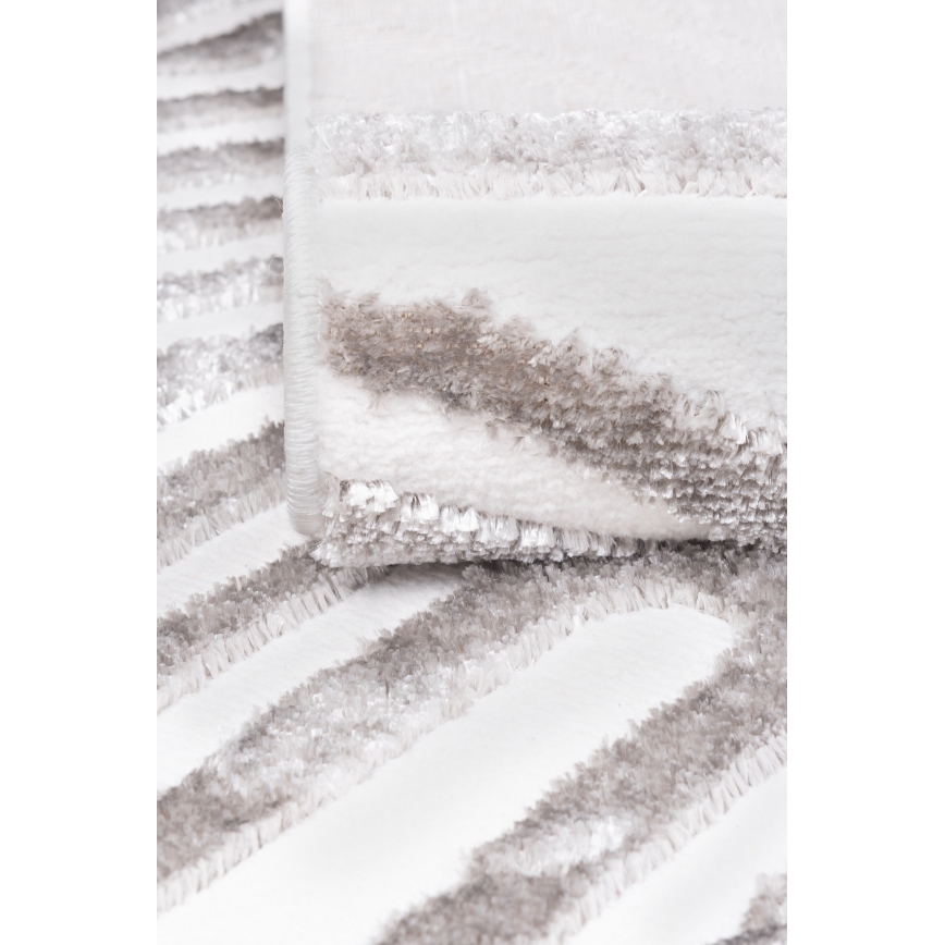 Tapete SALAMANCA 67x120 cm cinzento/branco