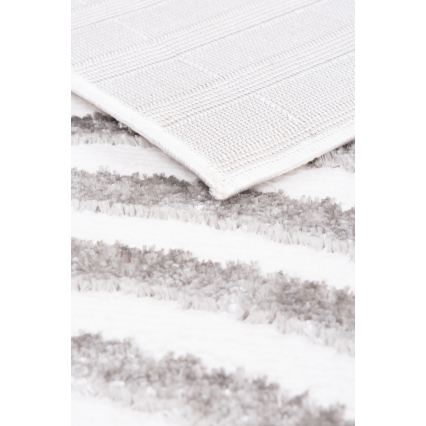 Tapete SALAMANCA 67x120 cm cinzento/branco