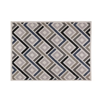 Tapete SHIFT 120x160 cm cinzento/azul/bege