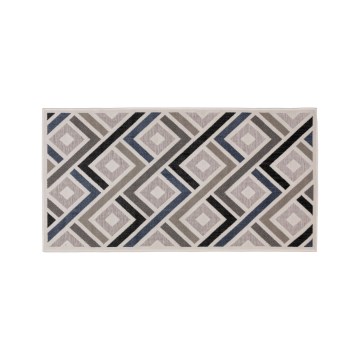 Tapete SHIFT 80x150 cm cinzento/azul/bege