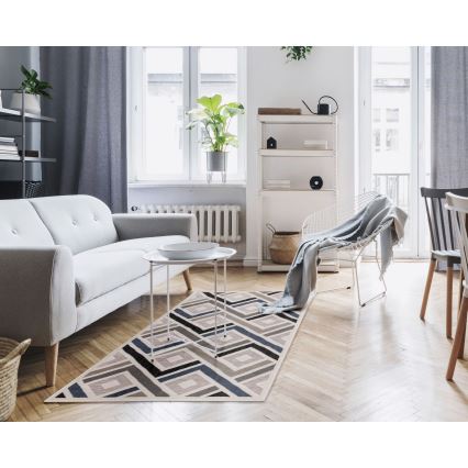 Tapete SHIFT 80x150 cm cinzento/azul