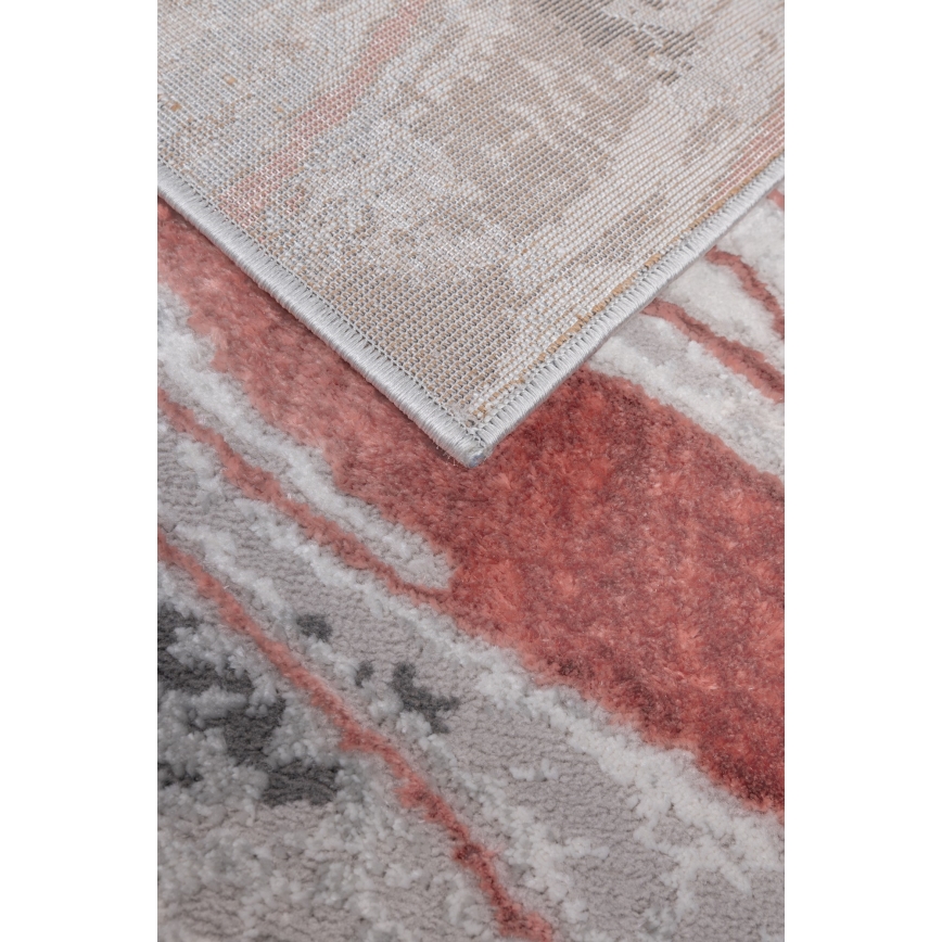 Tapete STONE 120x160 cm rosa/cinza