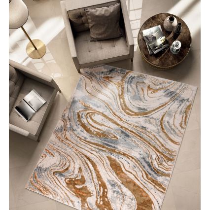 Tapete STONE 80 x 140 cm bege/cinzento