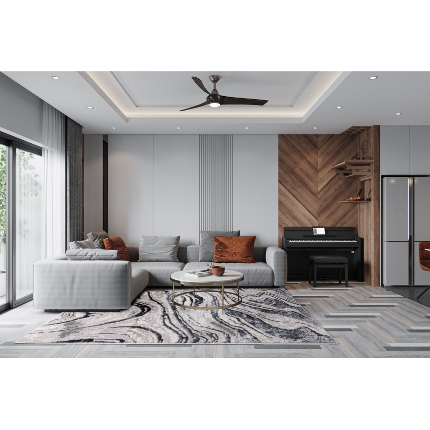 Tapete STONE 80x140 cm cinzento/antracite