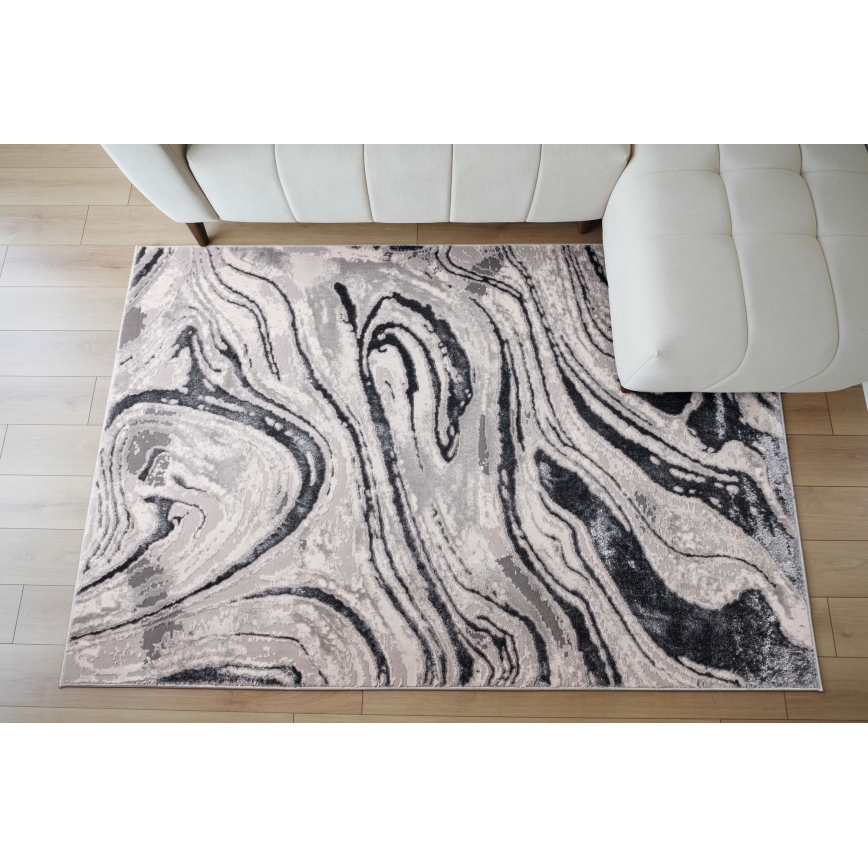 Tapete STONE 80x140 cm cinzento/antracite