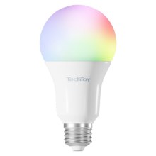 TechToy - Lâmpada inteligente LED RGB com regulação E27/11W/230V 2700-6500K Wi-Fi