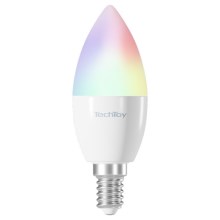 TechToy - Lâmpada inteligente LED RGB E14/4,4W/230V 2700-6500K Wi-Fi