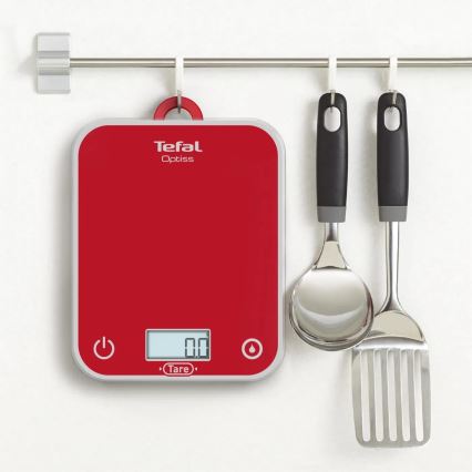 Tefal - Balança de cozinha OPTISS 2xAAA vermelho