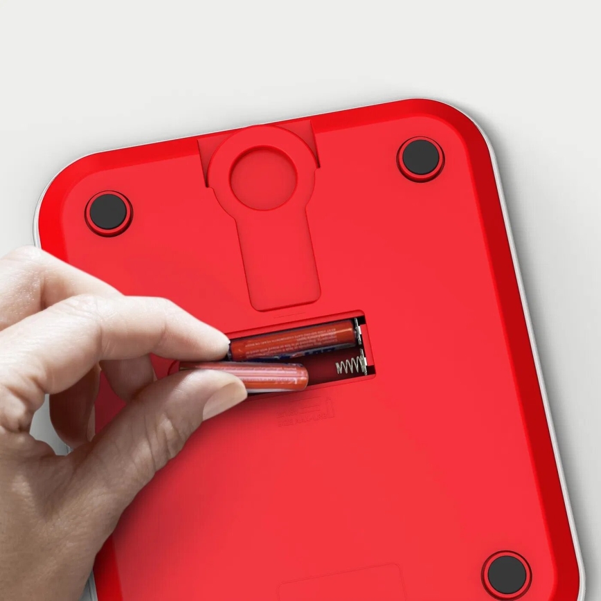 Tefal - Balança de cozinha OPTISS 2xAAA vermelho