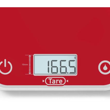 Tefal - Balança de cozinha OPTISS 2xAAA vermelho