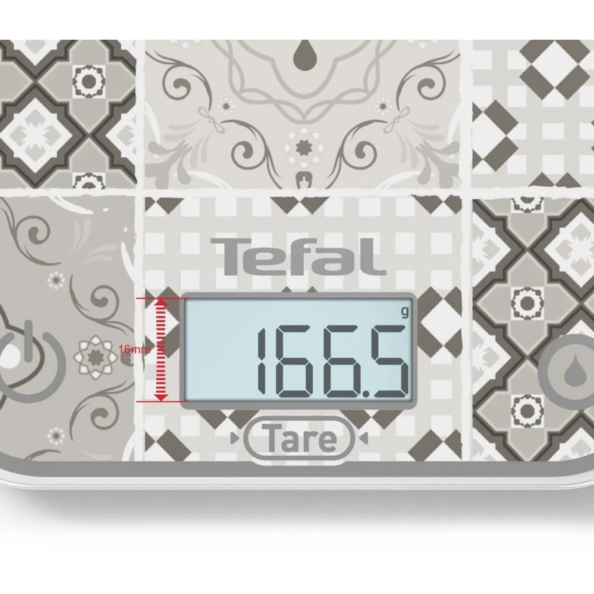 Tefal - Balança de cozinha OPTISS 2xAAA bege