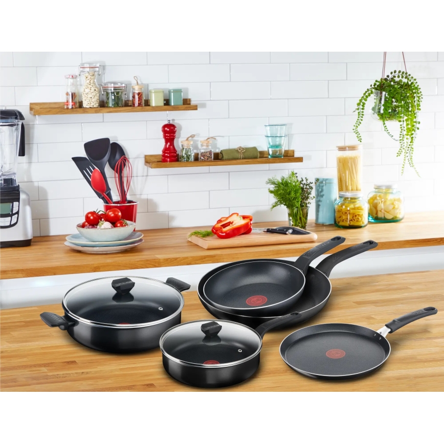 Tefal - Caçarola baixa com tampa SIMPLY CLEAN 28 cm