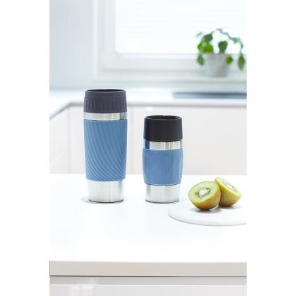 Tefal - Caneca térmica 300 ml COMPACT MUG aço inoxidável/azul