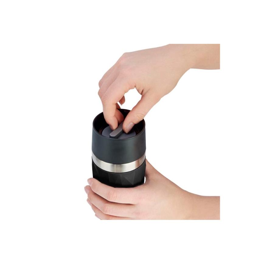 Tefal - Caneca térmica 300 ml COMPACT MUG aço inoxidável/preto