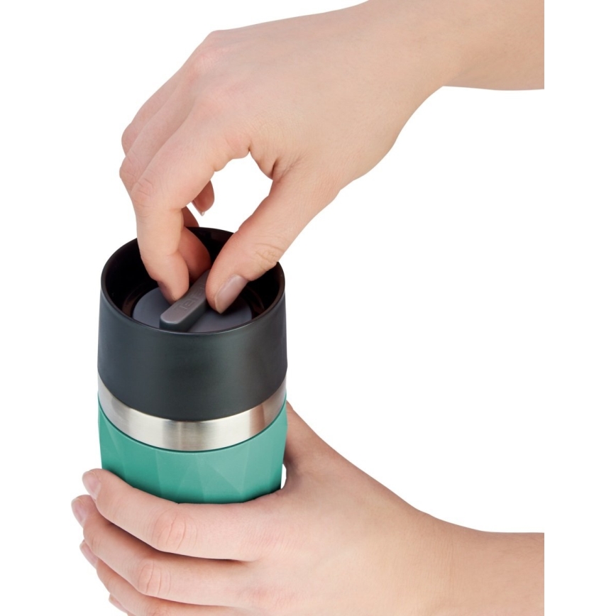 Tefal - Caneca térmica 300 ml COMPACT MUG aço inoxidável/verde