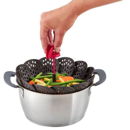 Tefal - Cesto de vapor INGENIO preto/vermelho