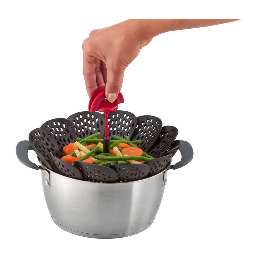 Tefal - Cesto de vapor INGENIO preto/vermelho